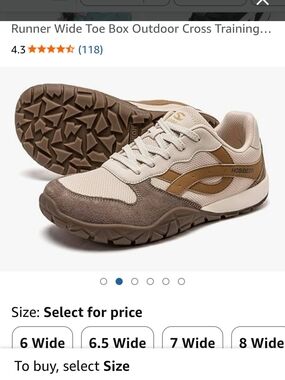 Hobibear Beige & Brown Outdoor Runner Sneakers